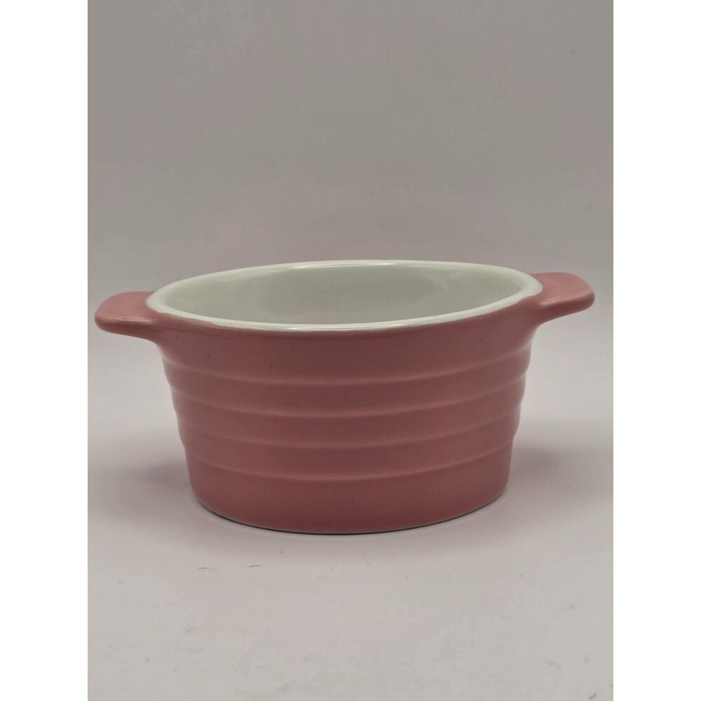 Sur La Table Ceramic Ramekin Dish For Baking w/ Handles DMFO Safe 5 x 2" Handles
